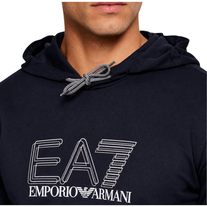 Felpa Uomo con linee essenziali e cappuccio con coulisse