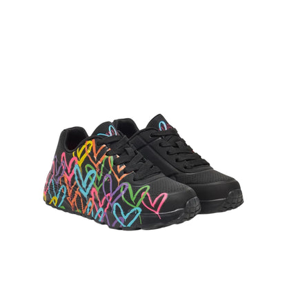 Sneakers Junior Uno Lite-Spread The Love, con cuori colorati 