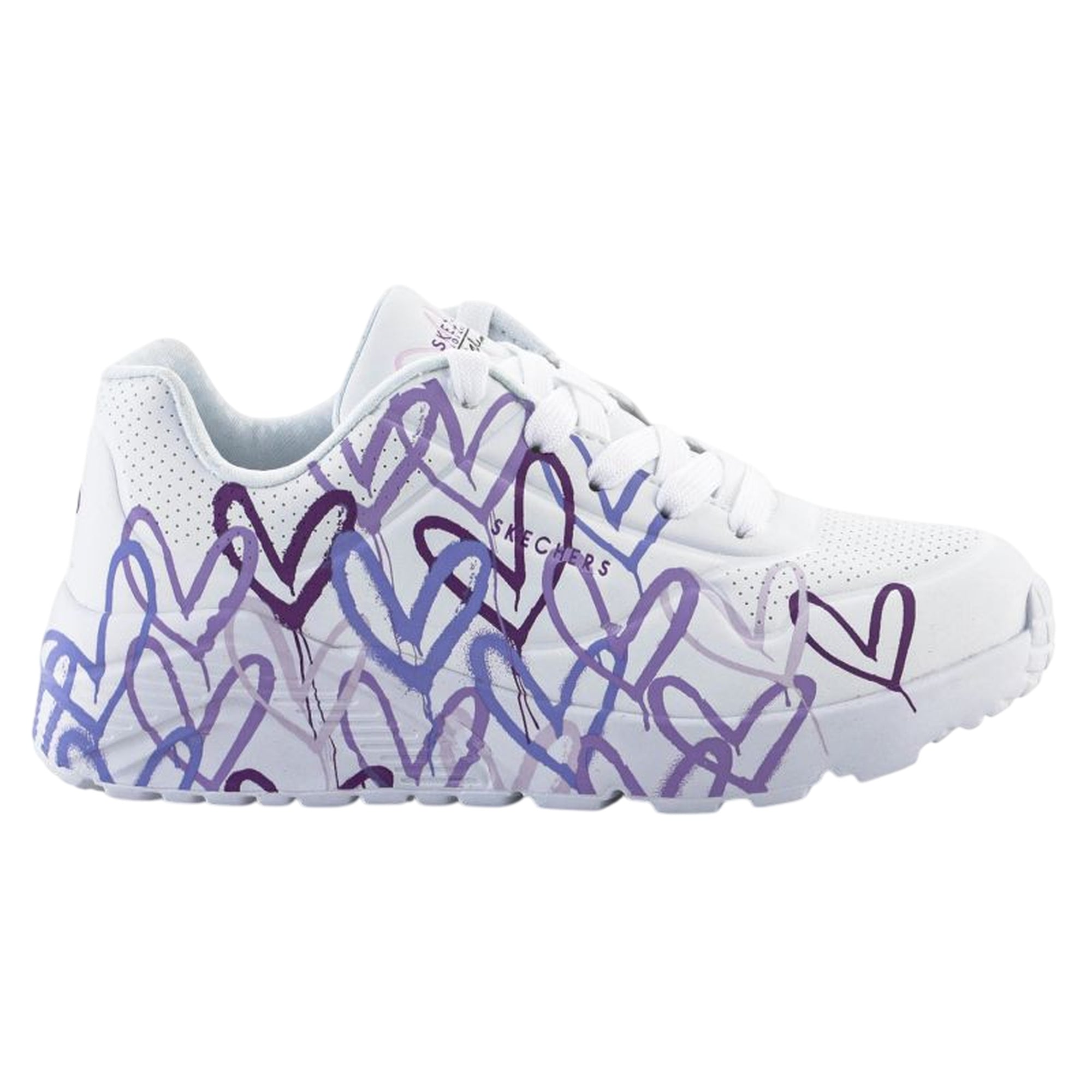 Sneakers Donna Uno Lite-Spread The Love Bianco