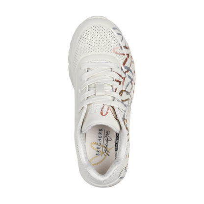Sneakers Junior UNO Lite - Metallic Love Bianco