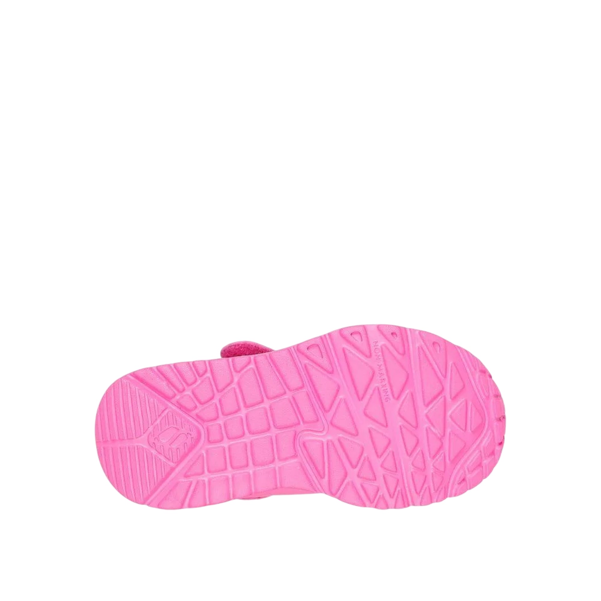 Sneakers Bambina Uno Lite Rosa con fantasia cuori suola