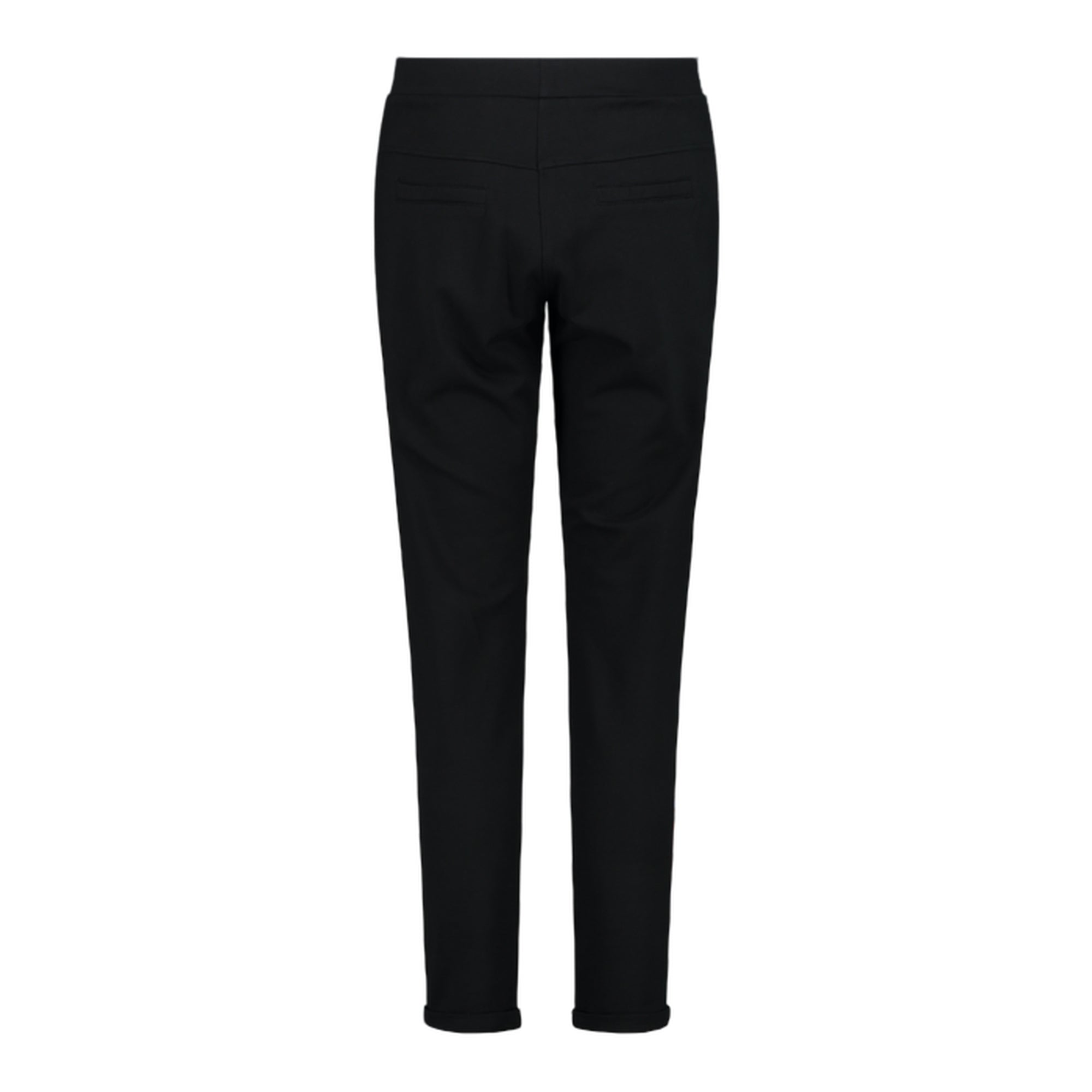 Pantalone Donna in felpa elasticizzato Nero retro