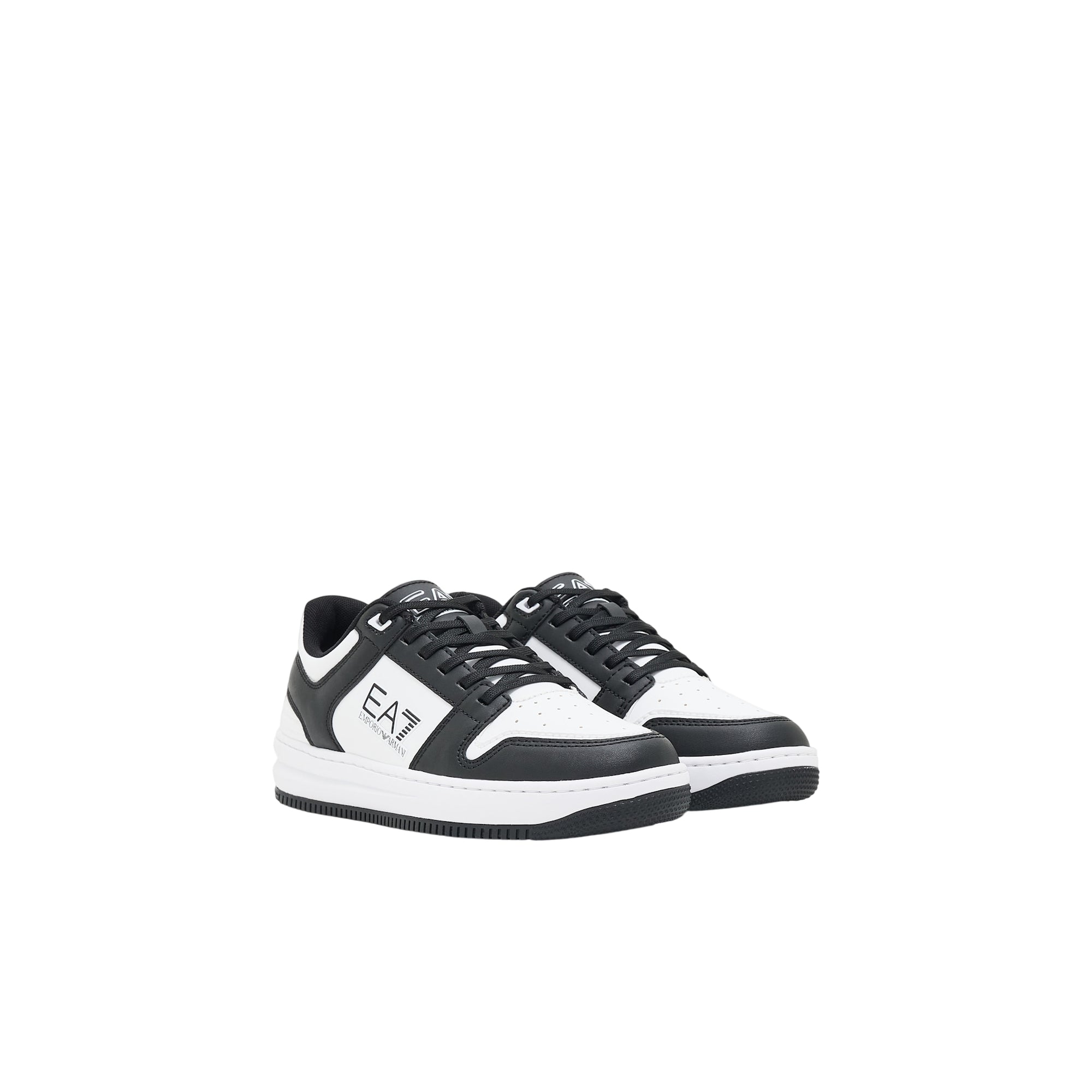 Sneakers Uomo Bianco/Nera con punta traforata