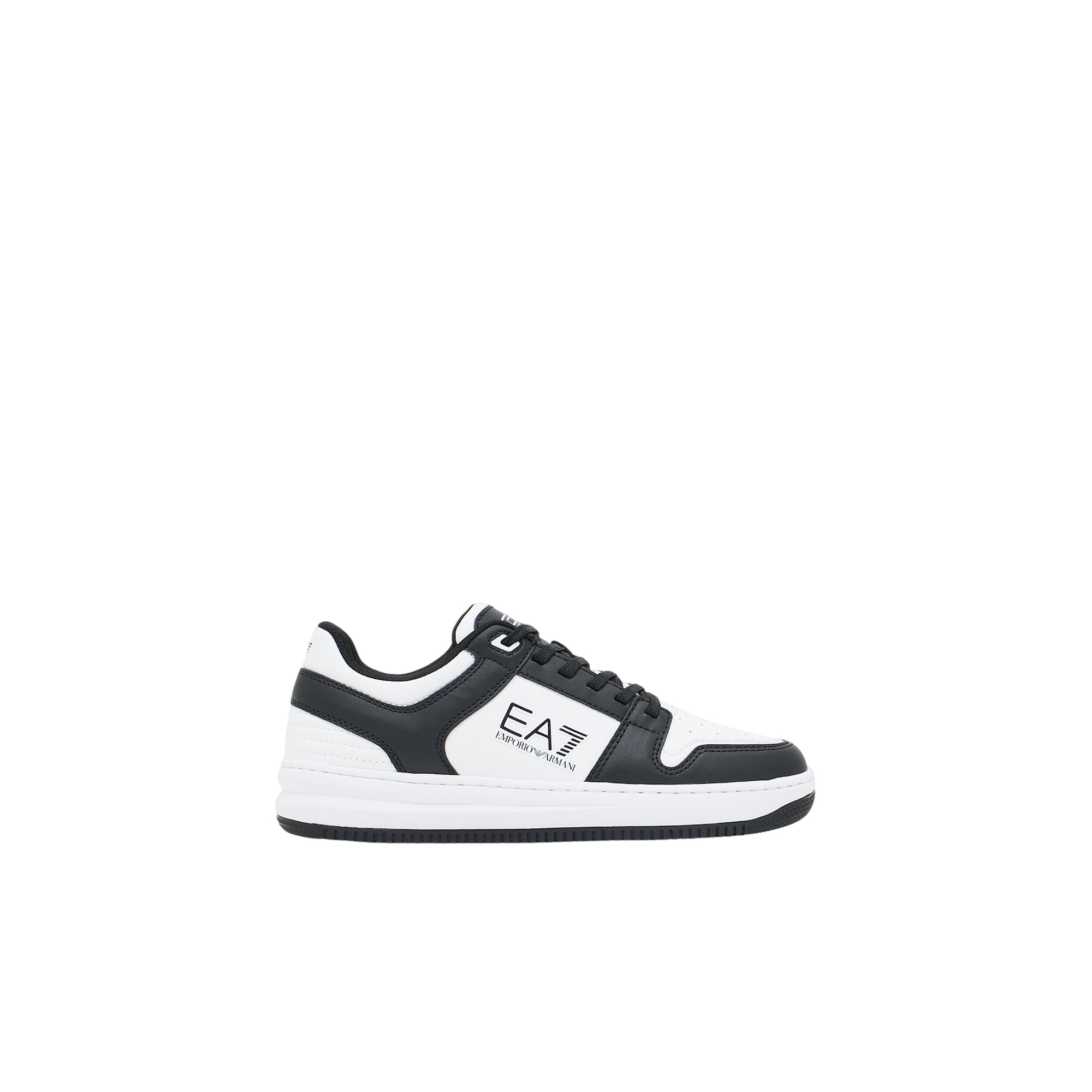 Sneakers Uomo Bianco/Nera con punta traforata
