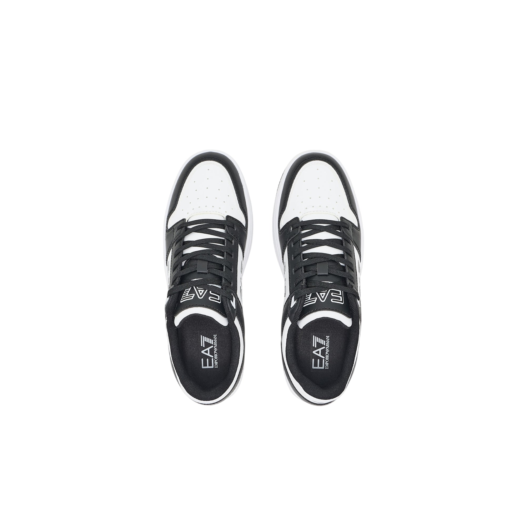 Sneakers Uomo Bianco/Nera con punta traforata