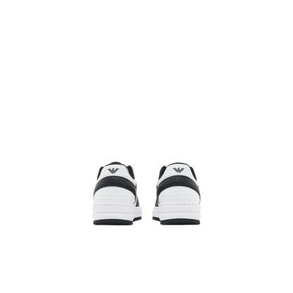 Sneakers Uomo Bianco/Nera con punta traforata