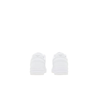 Sneakers Uomo Bianca, con punta tonda traforata