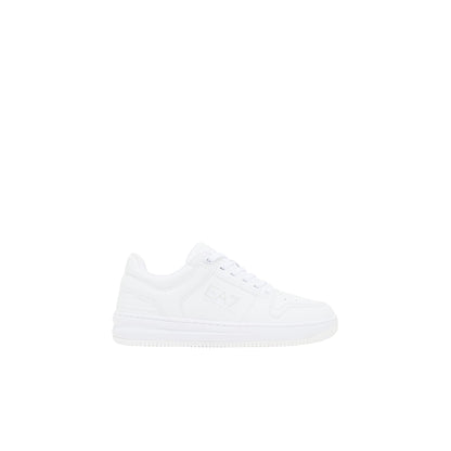 Sneakers Uomo Bianca, con punta tonda traforata