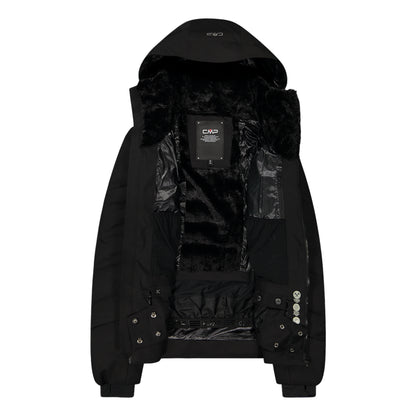 Giacca Donna Aprés Ski, con collo alto, cappuccio e trattamento idrorepellente