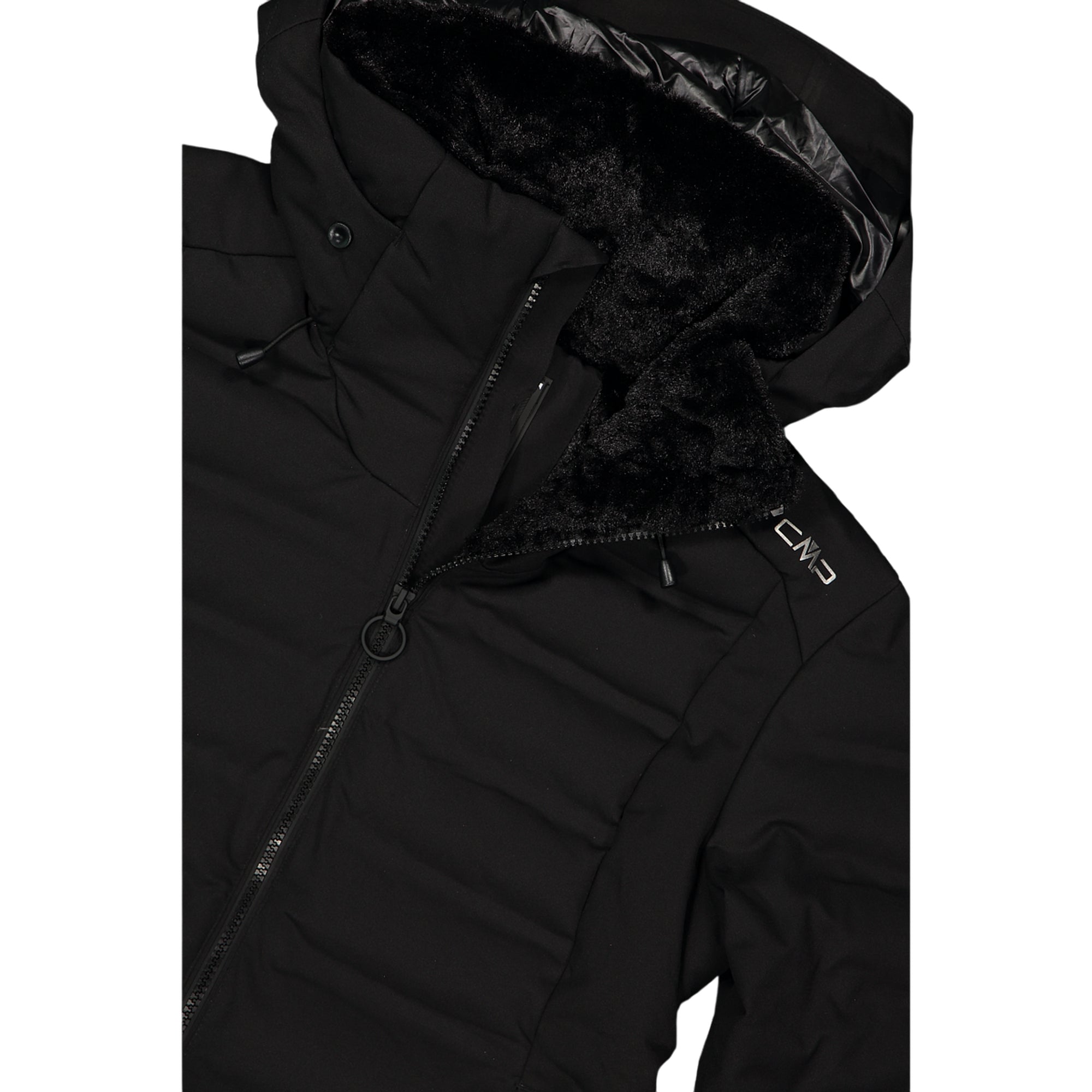 Giacca Donna Aprés Ski, con collo alto, cappuccio e trattamento idrorepellente