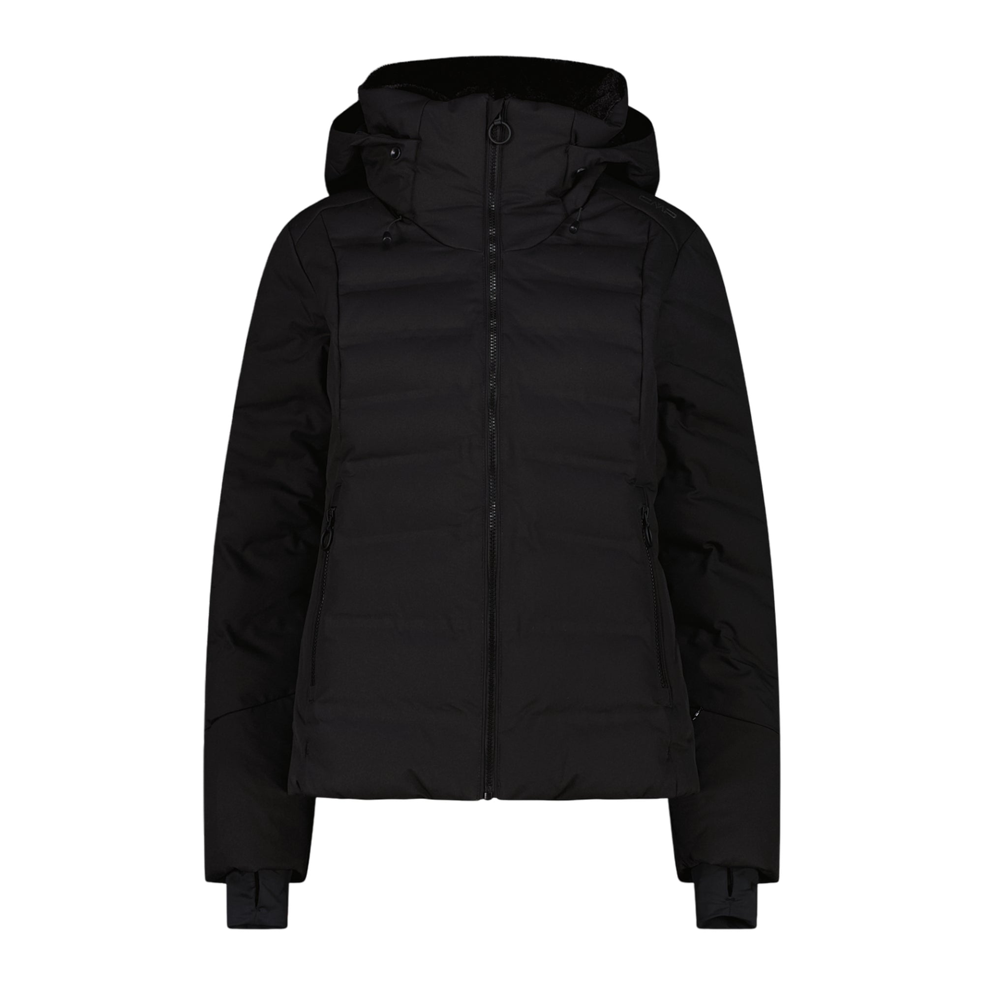 Giacca Donna Aprés Ski, con collo alto, cappuccio e trattamento idrorepellente