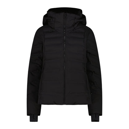 Giacca Donna Aprés Ski, con collo alto, cappuccio e trattamento idrorepellente