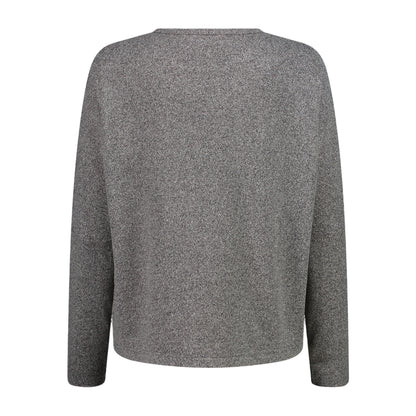 Maglia Donna a tinta unita, con scollatura a barchetta e tessuto peach touch