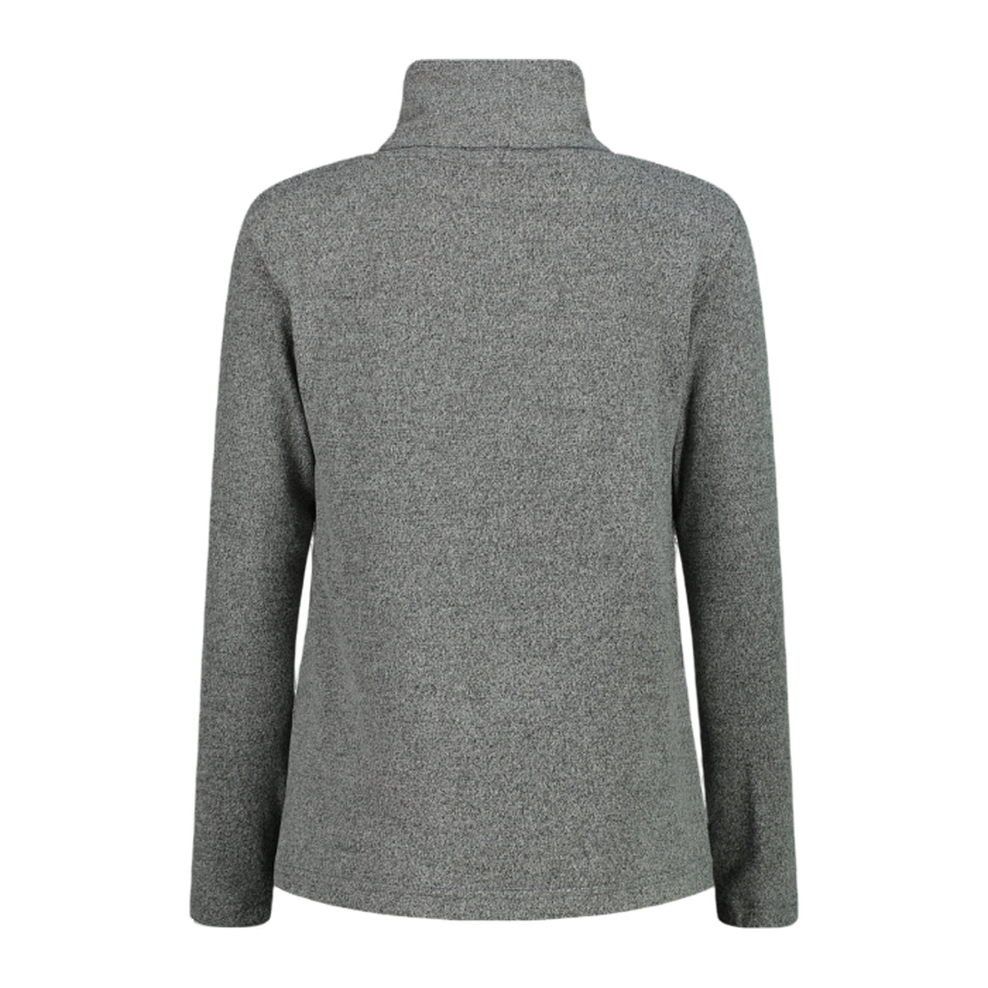 Maglia Donna Grigia, morbida al tatto, con collo alto