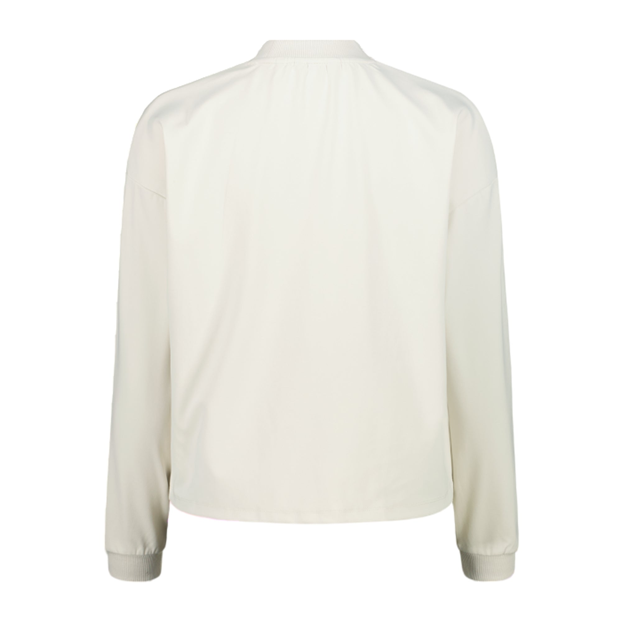 Felpa Donna Bianca, con etichetta sul fondo e tecnologia Dry Function 