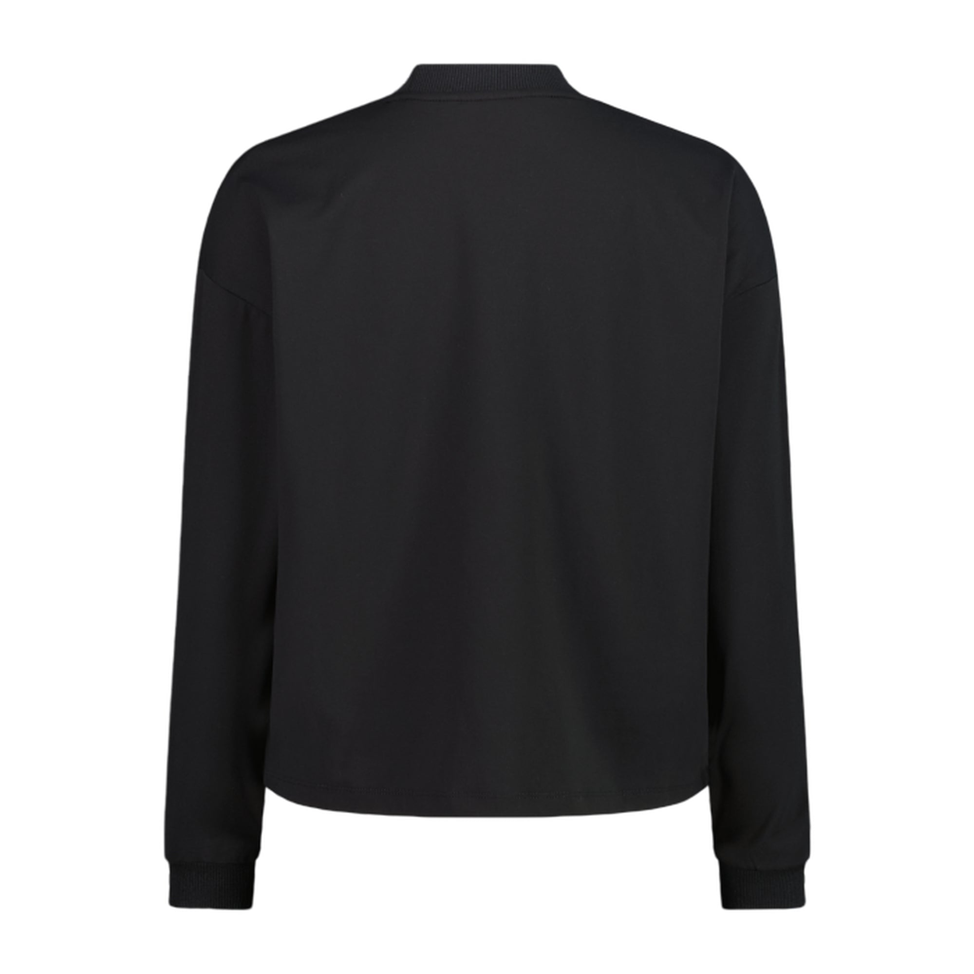 Felpa Donna Nera, con etichetta sul fondo e tecnologia Dry Function 