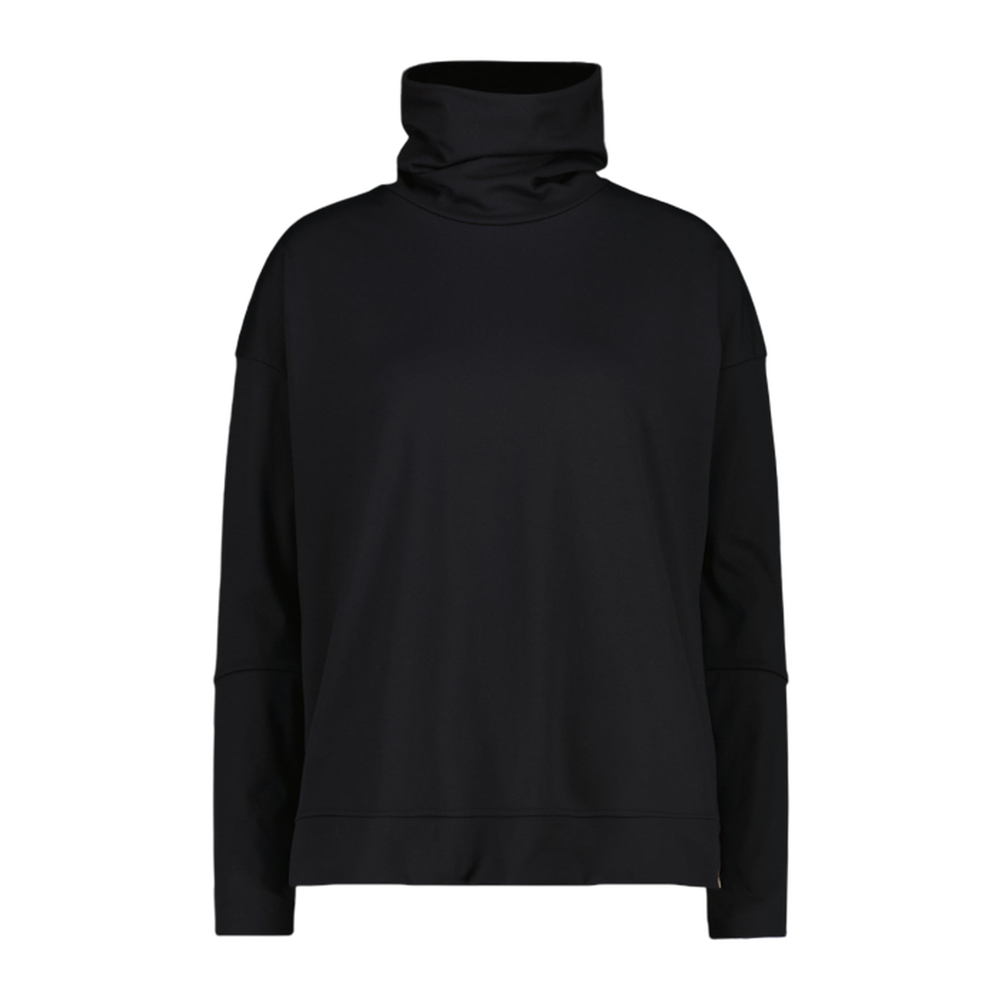 Maglia Donna Nera, con collo alto e tecnologia Dry Function