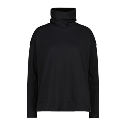 Maglia Donna Nera, con collo alto e tecnologia Dry Function