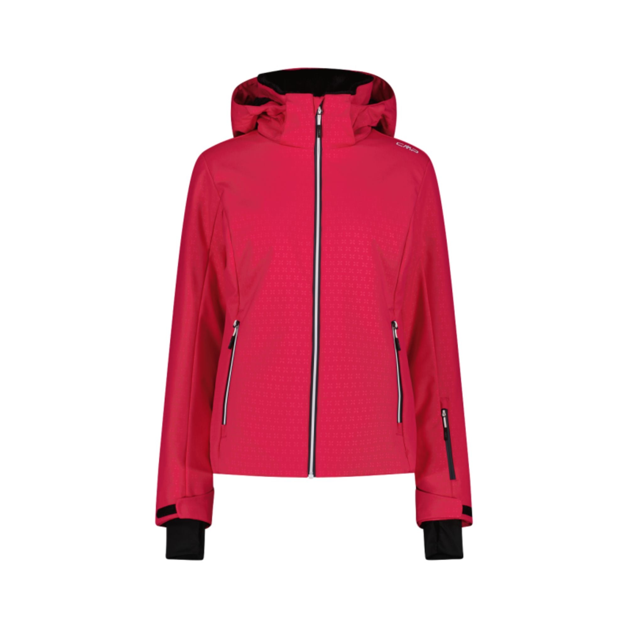 CMP Giacca Sci Donna Zip Hood Cappuccio Eco Pelliccia Rosa