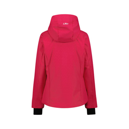 CMP Giacca Sci Donna Zip Hood Cappuccio Eco Pelliccia Rosa
