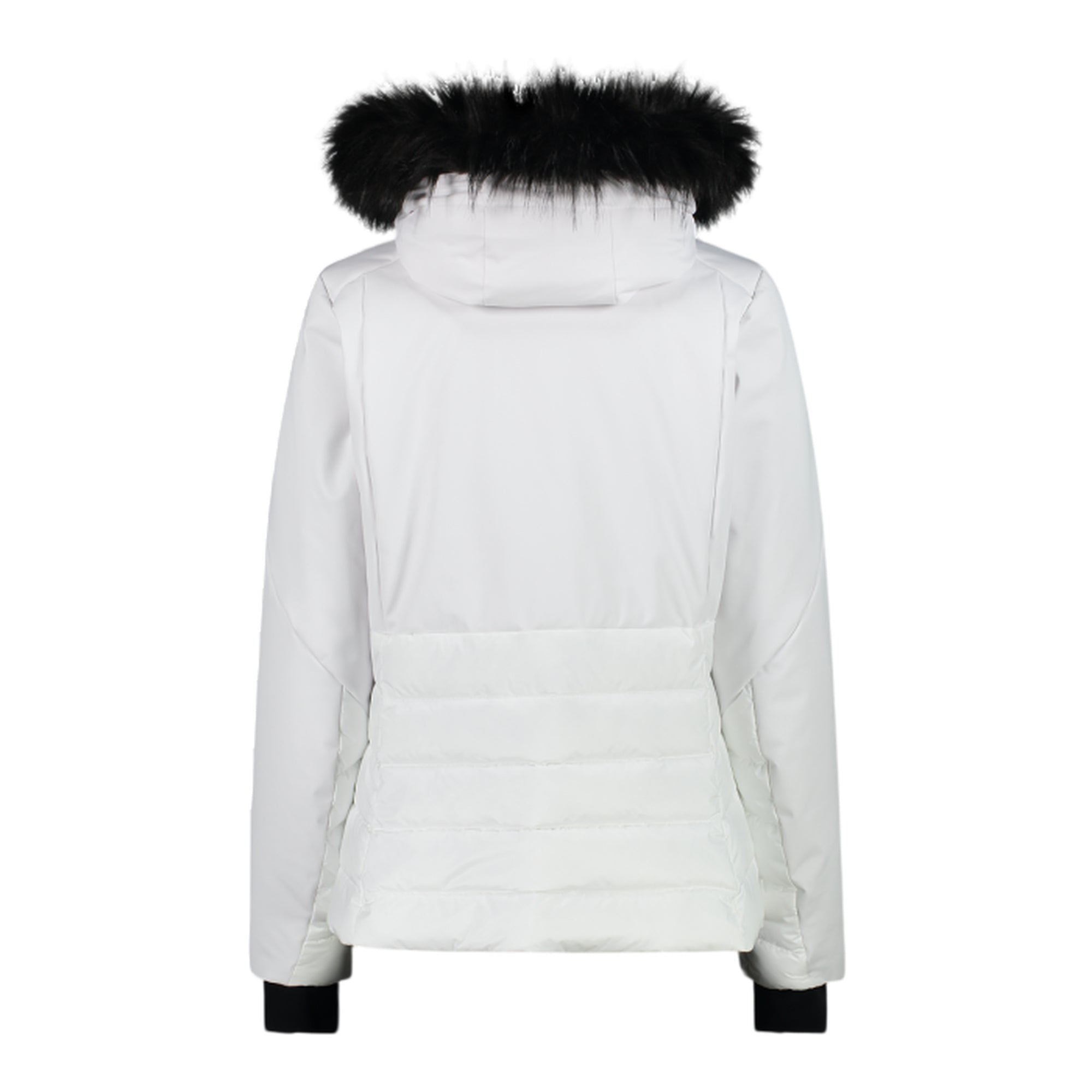 Giacca Donna da sci, con fondo regolabile e cappuccio con ecopelliccia 