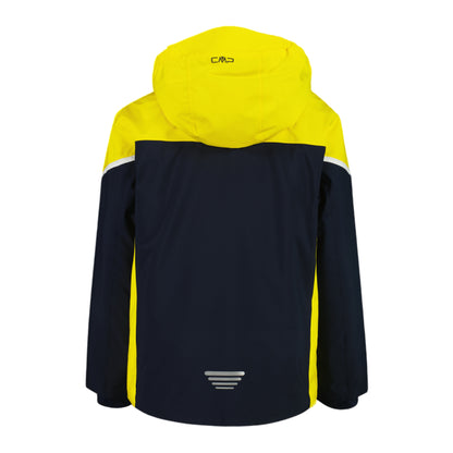 Giacca sci Bambino in twill bicolor retro