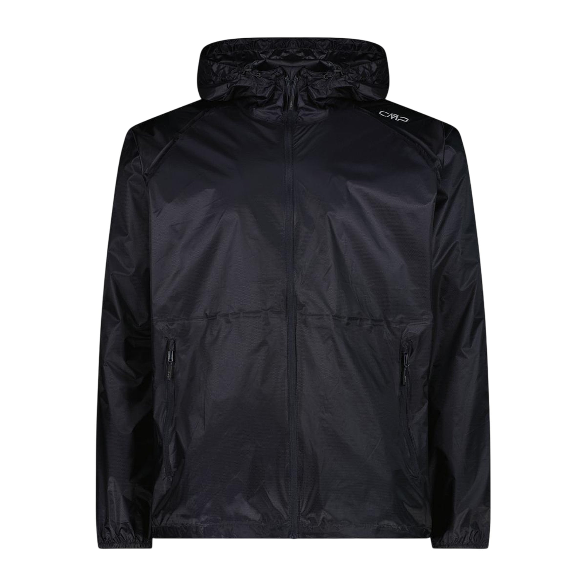 Giacca Antipioggia Uomo con cappuccio Nero