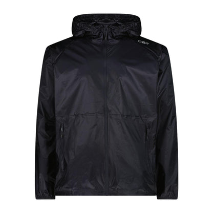 Giacca Antipioggia Uomo con cappuccio Nero