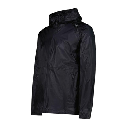 Giacca Antipioggia Uomo con cappuccio Nero