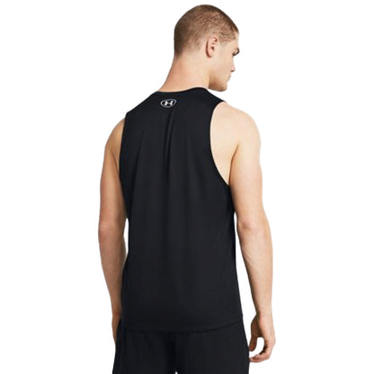 Canotta sportiva Uomo Tech Nero modello retro