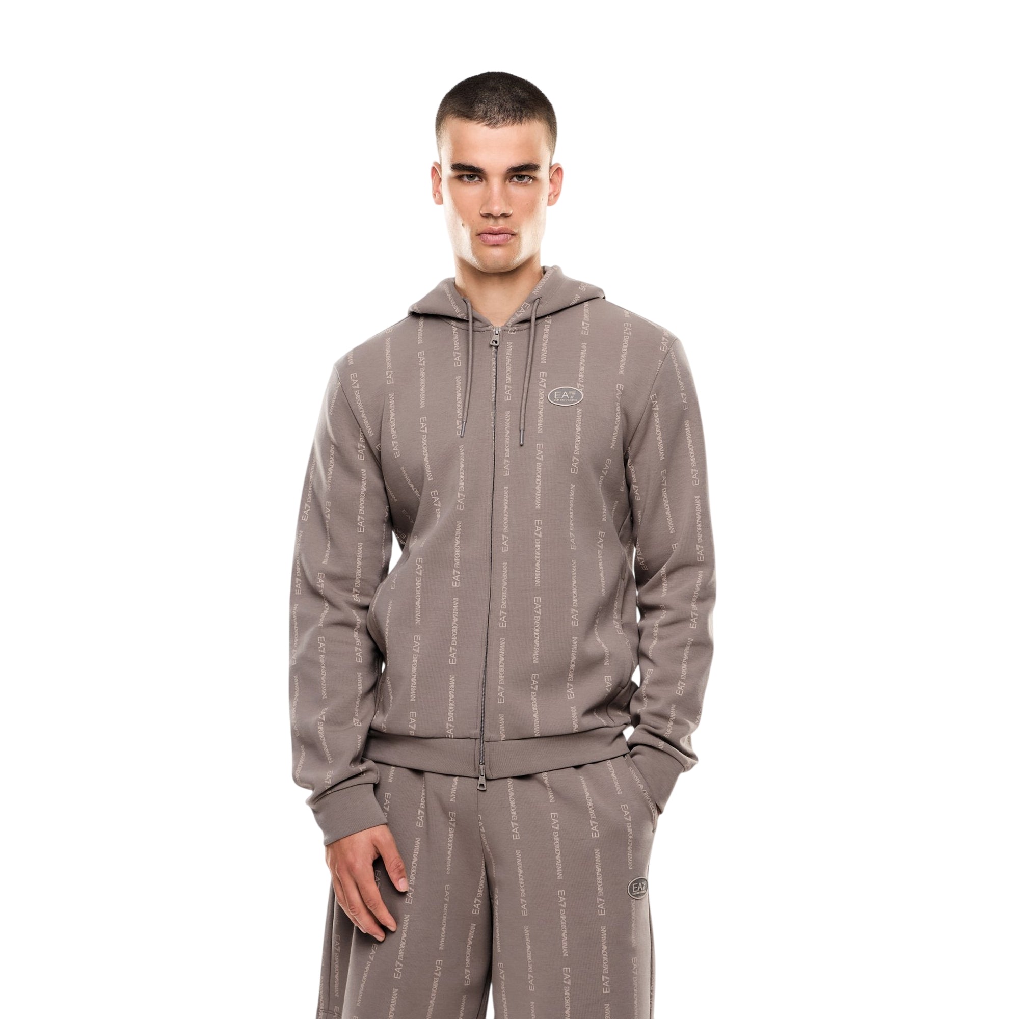 Felpa Uomo Graphic Series, con motivo logo all over