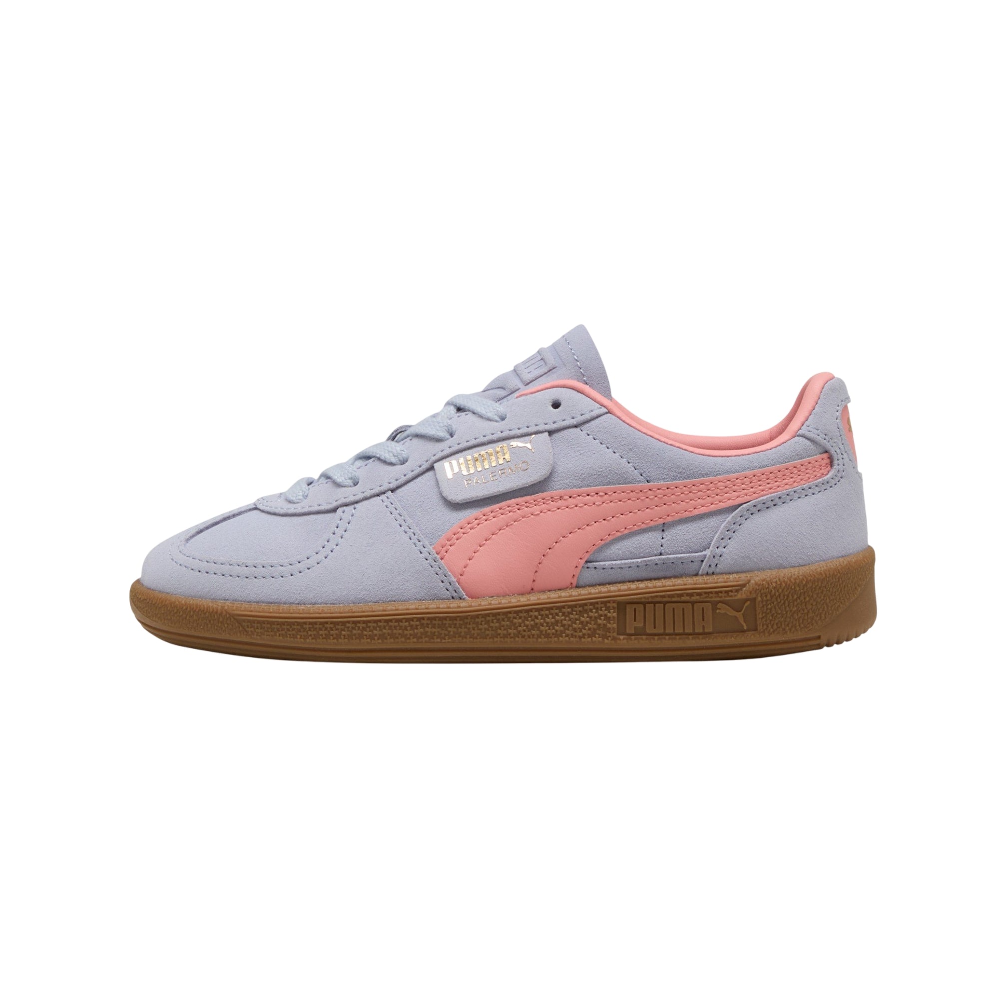 Sneakers Donna Palermo scamosciata, con dettaglio laterale a contrasto e suola in gomma