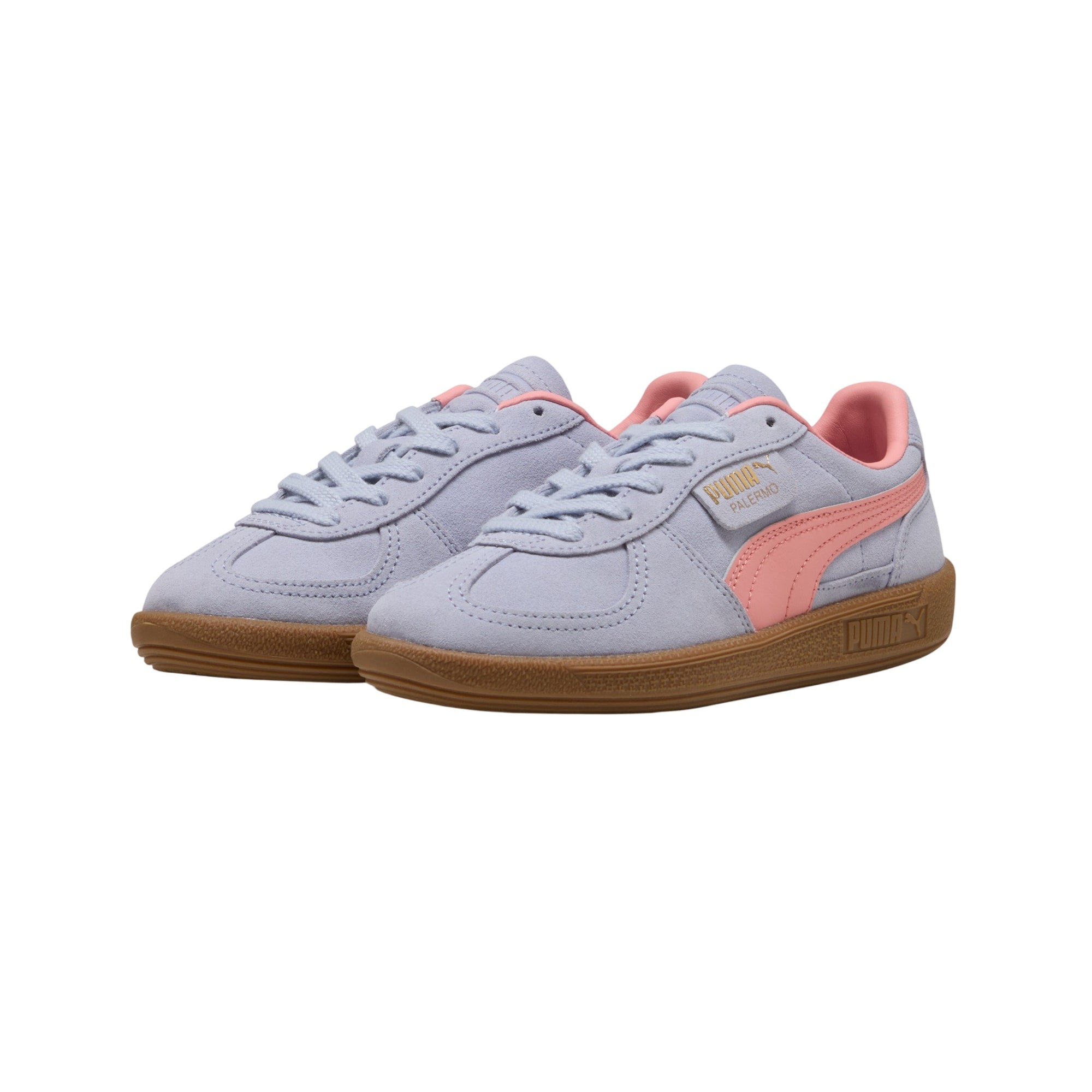 Sneakers Donna Palermo scamosciata, con dettaglio laterale a contrasto e suola in gomma