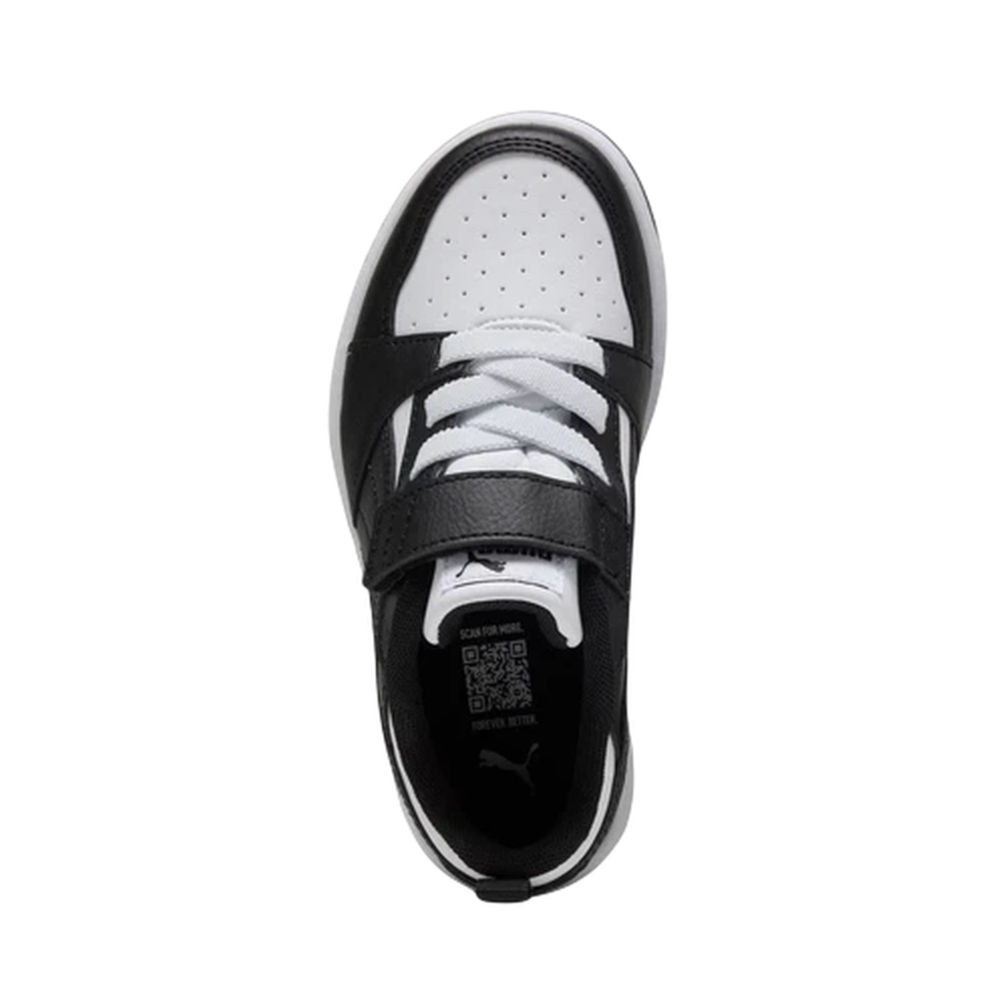 Sneakers Junior Rebound v6 bicolore, con logo sul tallone