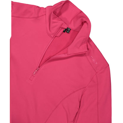 Pile Donna con mezza zip Fucsia