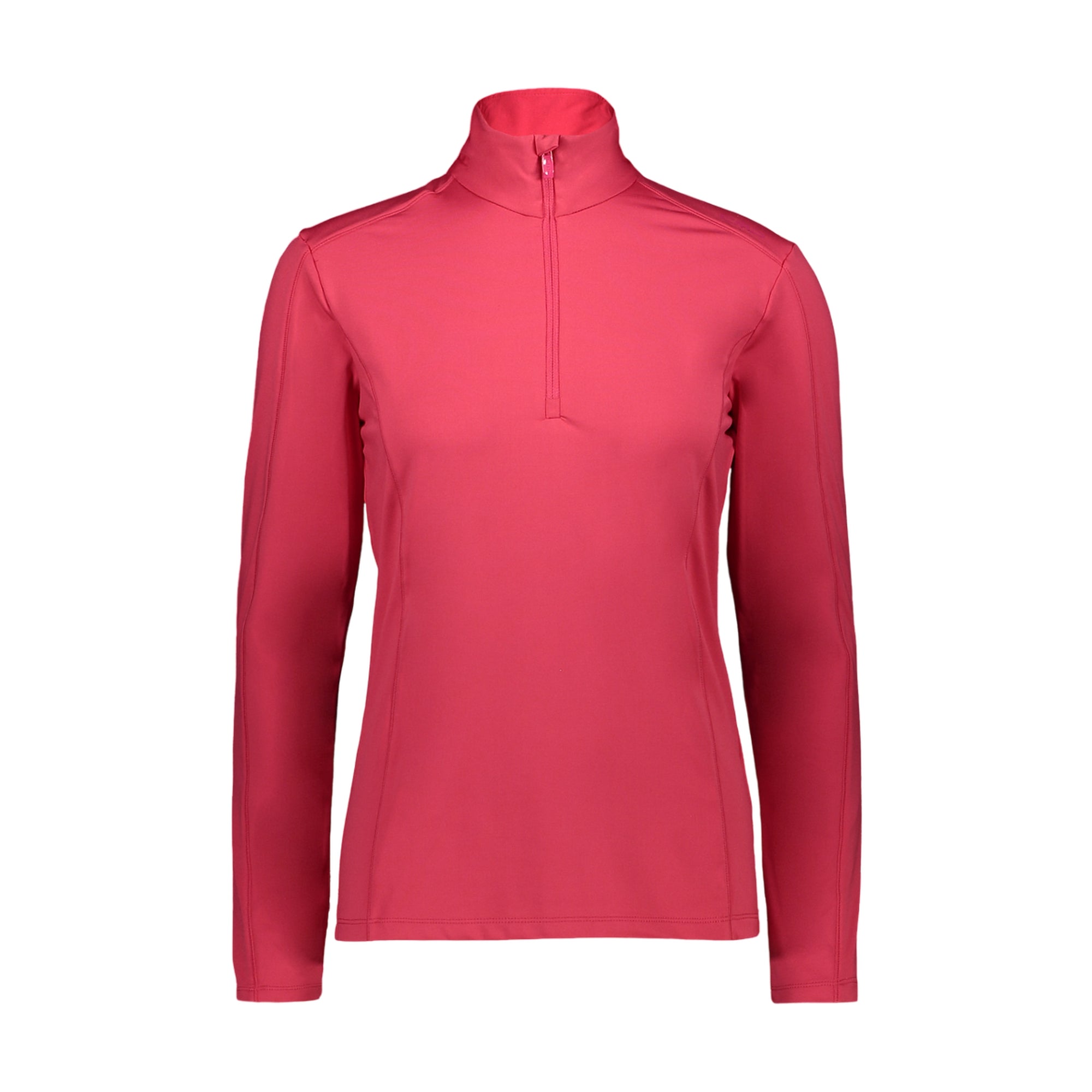 Pile Donna Fucsia, con mezza zip, morbido a contatto con la pelle