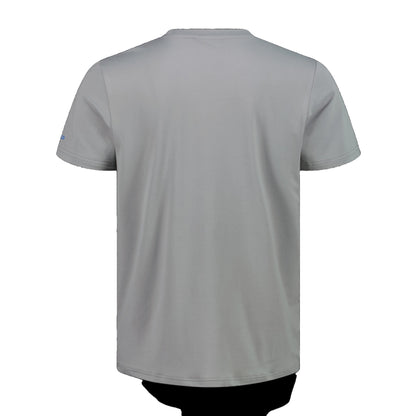 T-shirt Uomo grigia con stampa colorata retro