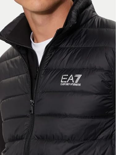 EA7 Gilet UomoTrapuntato in Nylon Nero