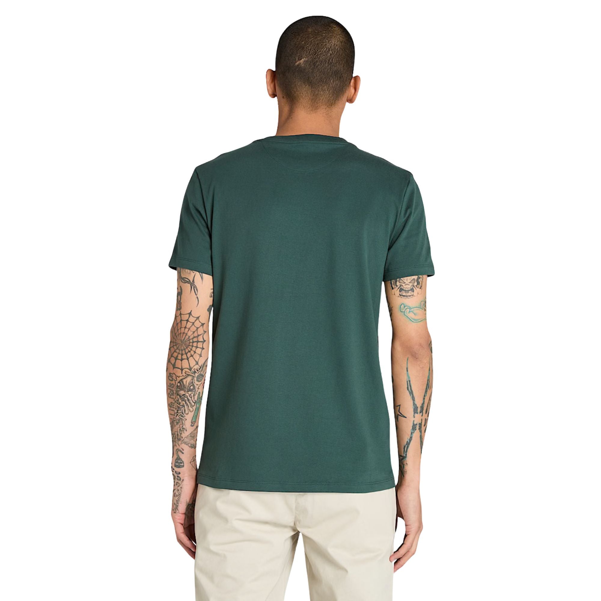 T-shirt a Maniche Corte Dunstan River da Uomo in verde scuro