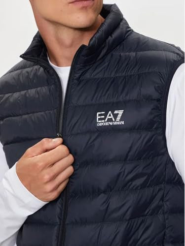 EA7 Gilet UomoTrapuntato in Nylon Blu