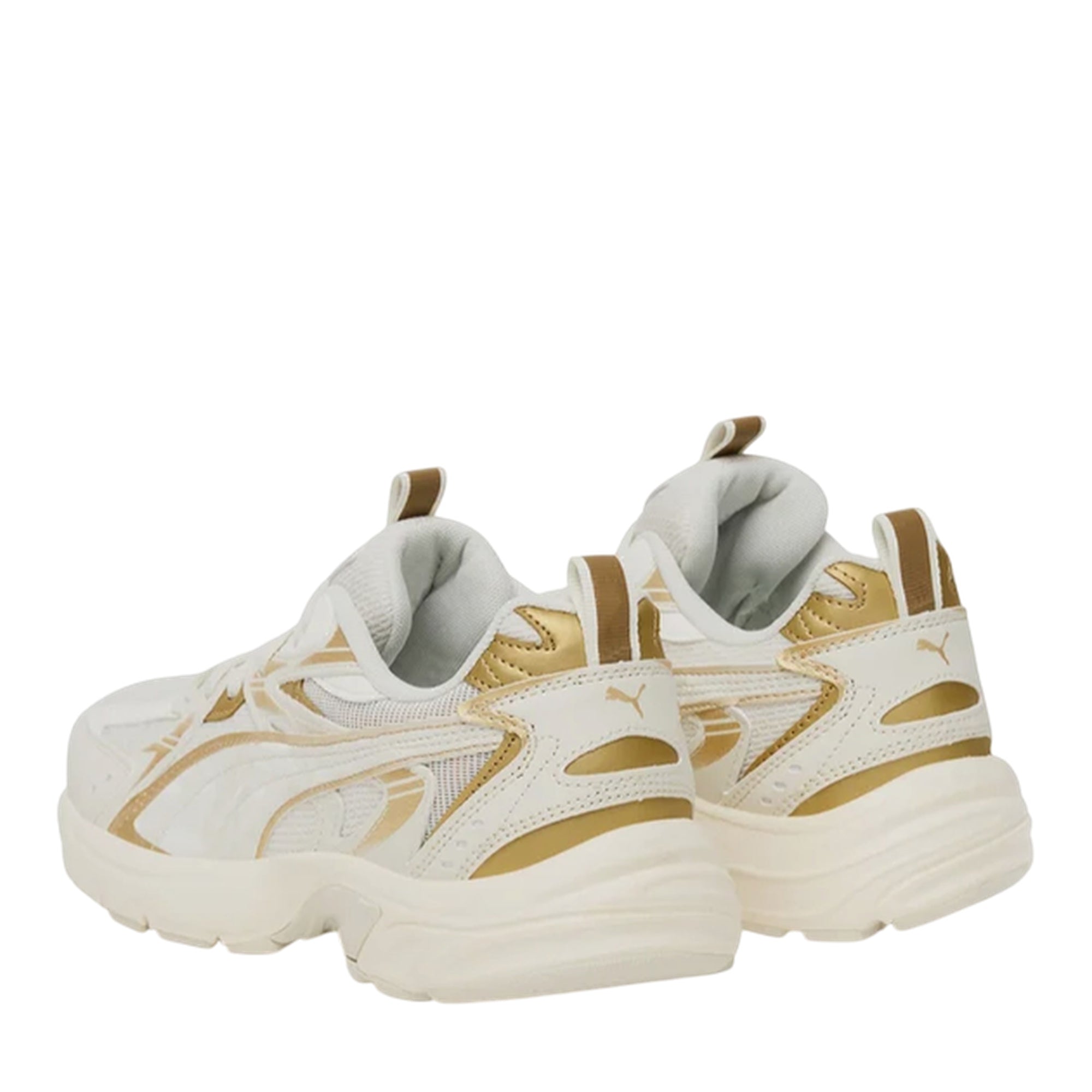 Sneakers Donna Milenio Tech, con inserti Oro a contrasto