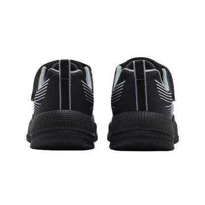 Sneakers Junior Microspec, con motivo a contrasto e velcro