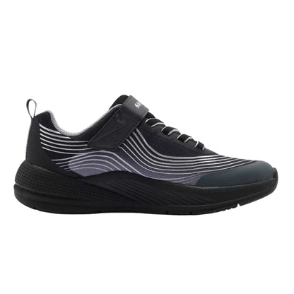 Sneakers Junior Microspec, con motivo a contrasto e velcro