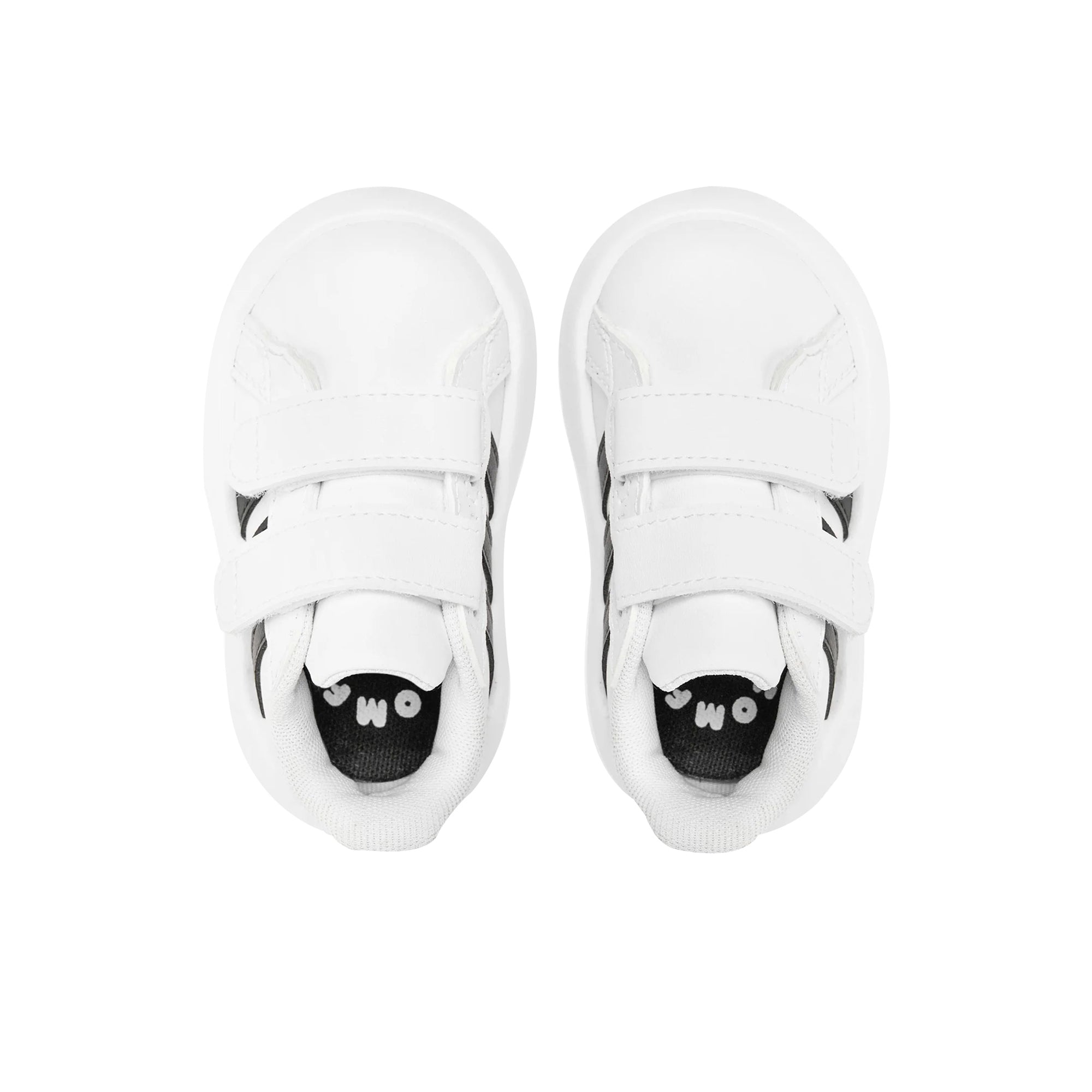 Sneakers Bambino modello Grand Court 2.0 Bianco e Nero