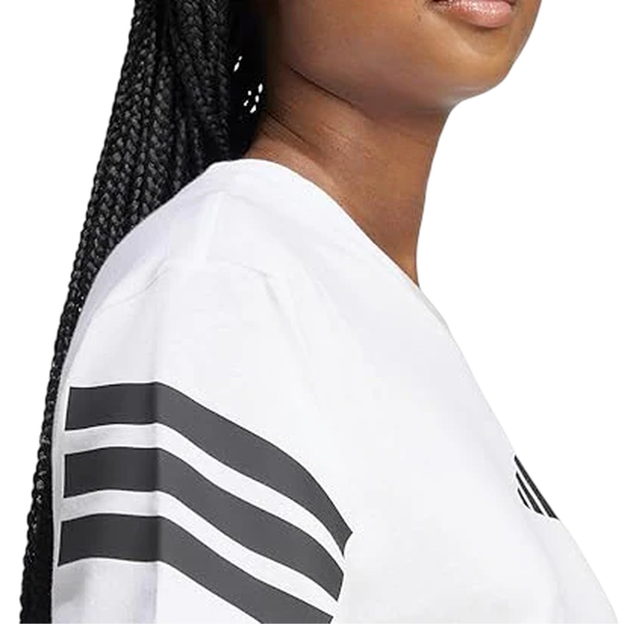 T-shirt Donna Bianca con Icons 3-Stripes e maniche corte