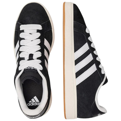 Sneakers Uomo con tomaia Nera ed con iconiche 3 stripes Bianche