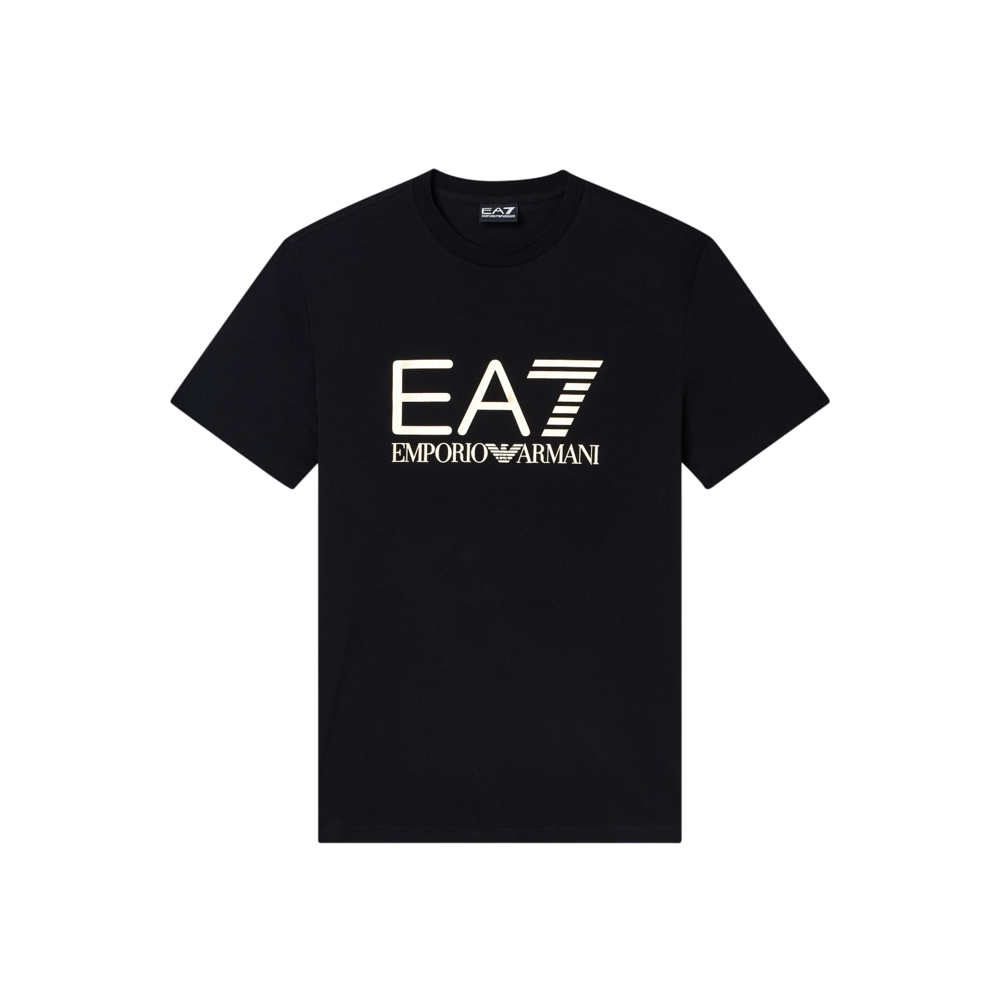 T-shirt Uomo Nera, Core Identity, in cotone a girocollo