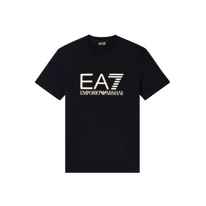 T-shirt Uomo Nera, Core Identity, in cotone a girocollo