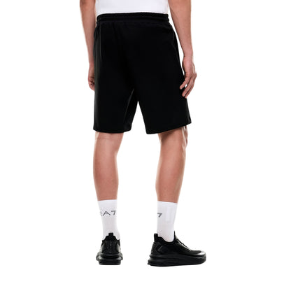 Bermuda Uomo con coulisse e stampa logo Core Identity bianca