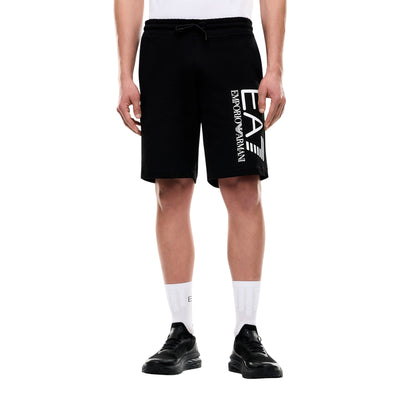 Bermuda Uomo con coulisse e stampa logo Core Identity bianca